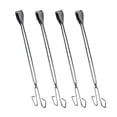 thumbnail image 3 of 4pcs Stainless Steel Pick Up Tools Long Garbage Clip Scissor Shape Portable Tongs for Outdoor (60cm), 3 of 9