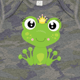 thumbnail image 4 of Inktastic Cute Frog, Green Frog, Frog Princess, Crown Girls Baby Bodysuit, 4 of 5