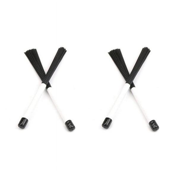 2Pcs Cajon Brush Telescoping Drum Brushes Nylon Sticks Percussion for Jazz Stick Drum Musical