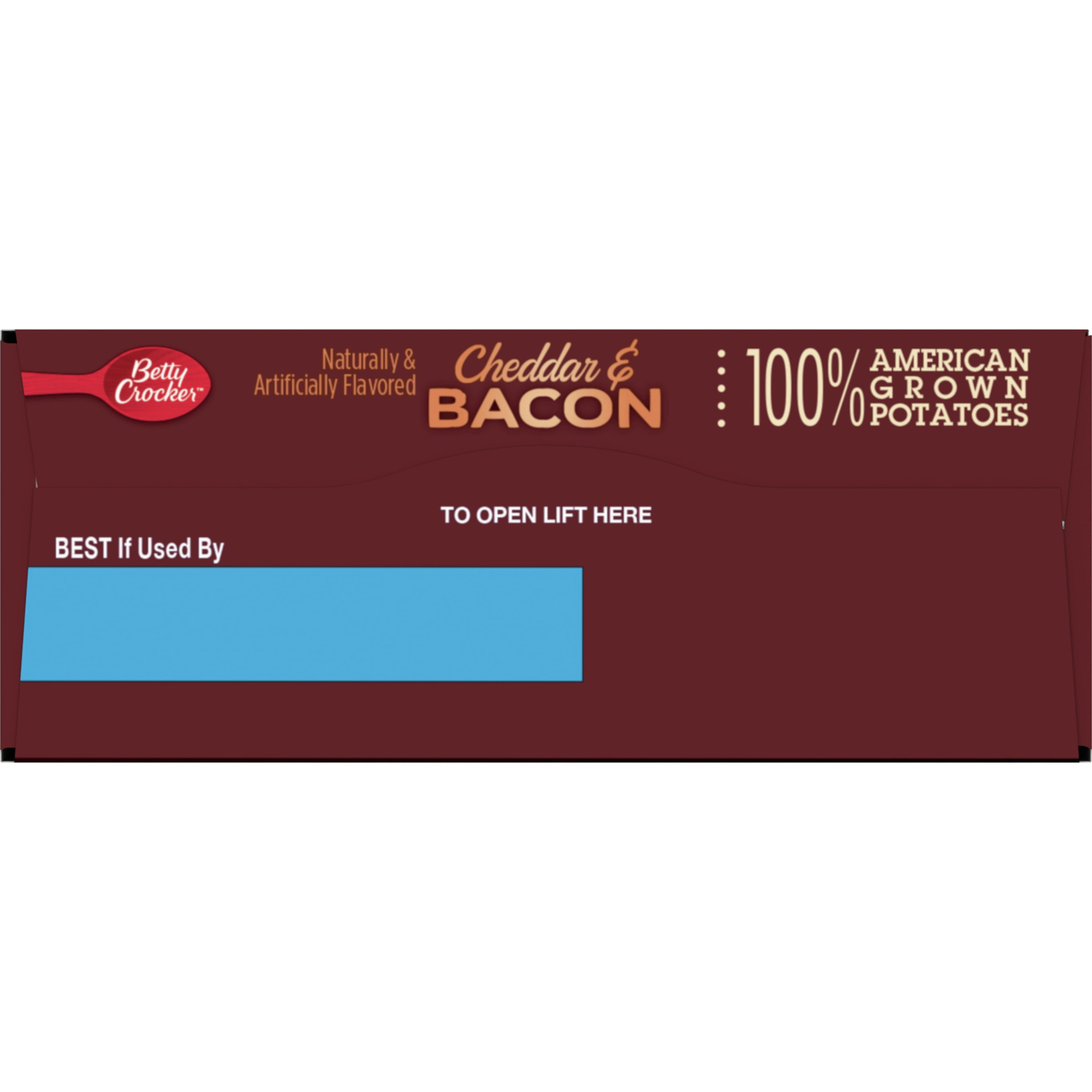 (2 pack) Betty Crocker Cheddar and Bacon Potatoes, Made with Real Cheese, 5.1 oz