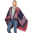 thumbnail image 2 of CoCopeaunt Women Shawl Wraps Open Front Poncho Winter Soft Sweater Cardigan Blanket Cape, 2 of 6