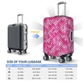 thumbnail image 4 of Honeii shiny with pink heart Elastic Luggage Cover, featuring double-sided printing, is the ideal companion for travel, business trips, and daily use(not included suitcase )-Small, 4 of 7