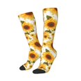 thumbnail image 3 of Cauagu Yellow Polka Dot Sunflower Print Women's Men's Ankle Socks 1-pack Casual Athletic Socks for Unisex Adult Moisture-Wicking Socks for Daily Wear/Running/Sport, 3 of 8