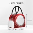thumbnail image 3 of Haiem Winter Christmas Snowflake Printed Lunch Bag Women, Lunch Box Lunch Bag for Women, Small Leakproof Cute Lunch Tote Large Capacity Reusable Insulated Cooler Lunch Container, 3 of 6