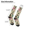 thumbnail image 2 of Naloa Tropical Mask Flamingo Thigh High Socks Extra Long Stretchy Sock Women Over Knee High Opaque Stocking Daily Wear, 2 of 6