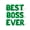 Green, variant on Letter Balloons - BEST BOSS EVER 16" Inch Alphabet Letters Foil Mylar Balloon Boss Day Party Banner (Black)