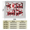 thumbnail image 3 of Kll Fleece Blanket Plush Throw Blanket Buffalo Plaid Love And Gnome,Soft Fuzzy Cozy Flannel Blanket For Couch Sofa Bed.(80"X60"), 3 of 9
