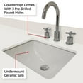 thumbnail image 6 of Norwalk 84 in W x 22 in D Grey Oak Double Bath Vanity, White Quartz Top, and Faucet Set, 6 of 9