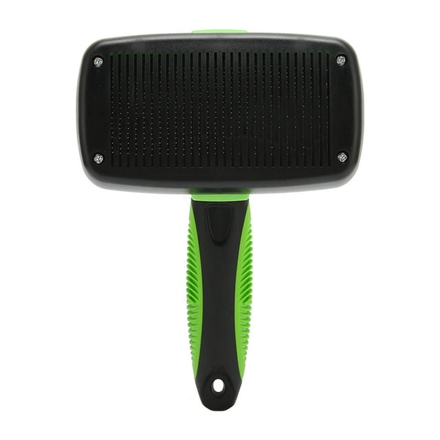 Cepillo de autolimpieza para mascotas, cepillo ergonómico de acero inoxidable con aguja para quitar el pelo, peine para el cuidado de mascotas, gatos y perros