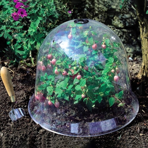 Leaveforme Garden Dome, 3 Pack Plant Covers, Clear Plastic Dome