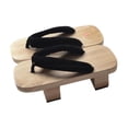 thumbnail image 5 of QccHieUs Japanese Wooden Clogs Portable Sandals for Performance Daily Travel Beach Street, 5 of 9