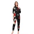 thumbnail image 4 of Odeerbi Christmas Onesie Pajamas for Family Holiday Hooded Sleep Jumpsuit Long Sleeve Family Christmas Pajamas Matching Sets Mom Print Jumpsuit Sleepwear Xmas PJs Set Multicolor, 4 of 5