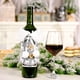 thumbnail image 4 of Bewildely Cubierta de botella de vino Pajarita Encaje Árbol de Navidad con cuello de comedor Ropa de botella de vino Rojo Gris Bolsa de champán Kits de decoración para fiestas Gris Bewildely HA070136-02B, 4 of 6