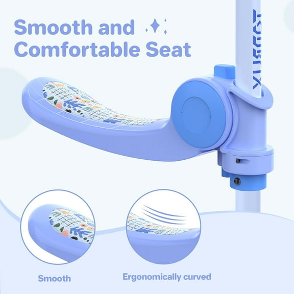 Kids Scooter with , 3 Wheel Light  PU Wheels, Adjustable Height, Safe Brakes for 2-8 Years