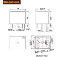 thumbnail image 4 of HUGFEGWE DC 5V 10A Power Relay PCB Mount 5 Pins Conversion Type (5 Pack) CA919-113125, 4 of 4