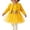 Yellow, variant on Toddler Girl 2 Piece Princess Outfit Long Sleeve Knit Cardigan Floral Waist Sleeveless Tulle Dress Fall Clothes Set for 3 Months To 3 Years Yellow