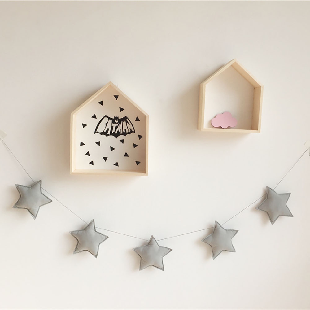 6.5ft Felt Star Wall Hanging Decoration Stars Wall Hanging Garland
