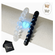 thumbnail image 1 of 2pc Pulseras Para Parejas Imán Brilla Oscuridad, Amor Eterno Xtellar negro, 1 of 3