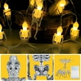 thumbnail image 5 of Kmdttou Outdoor Solar Lights Halloween Decorations Outdoor Lights,10 LEDs Skeleton Model Halloween Battery Operated String Lights ,Halloween Party Lights For Outside,House, Garden, Yard Dec, 5 of 8