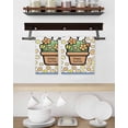 thumbnail image 3 of Easter Kitchen Dish Towels for Drying Dishes Set of 4, Bunny Ears Spring Yellow Flowers Potted Plant Pastoral Waffle Weave Microfiber Hand Tea Bathroom Towels Quick Dry & Absorbent Towel 15.7x23.6, 3 of 7