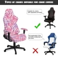thumbnail image 5 of Pzuqiu Pink Leopard Print 4 Pack Computer Game Chair Cover Elastic Rotating Backrest and Seat Protectors Comfortable Office Decorations for Home, Shop, Office, 5 of 7