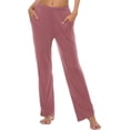 thumbnail image 3 of MoFiz Women's Solid Bamboo Rayon Pajama Pants with Pockets Loungewear 3Packs for Women, 3 of 8