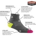thumbnail image 3 of Darn Tough Women's Run 1/4 Ultra-Lightweight Sock, 3 of 7