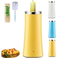 thumbnail image 1 of Egg Tube Cooker, Electric Vertical Egg Roll Maker Machine with Bamboo Sticks, Automatic Eggs Roll Maker, Mini Multi Purpose Eggs Sausage Making Breakfast Machine, Non Stick (Yellow), 1 of 8