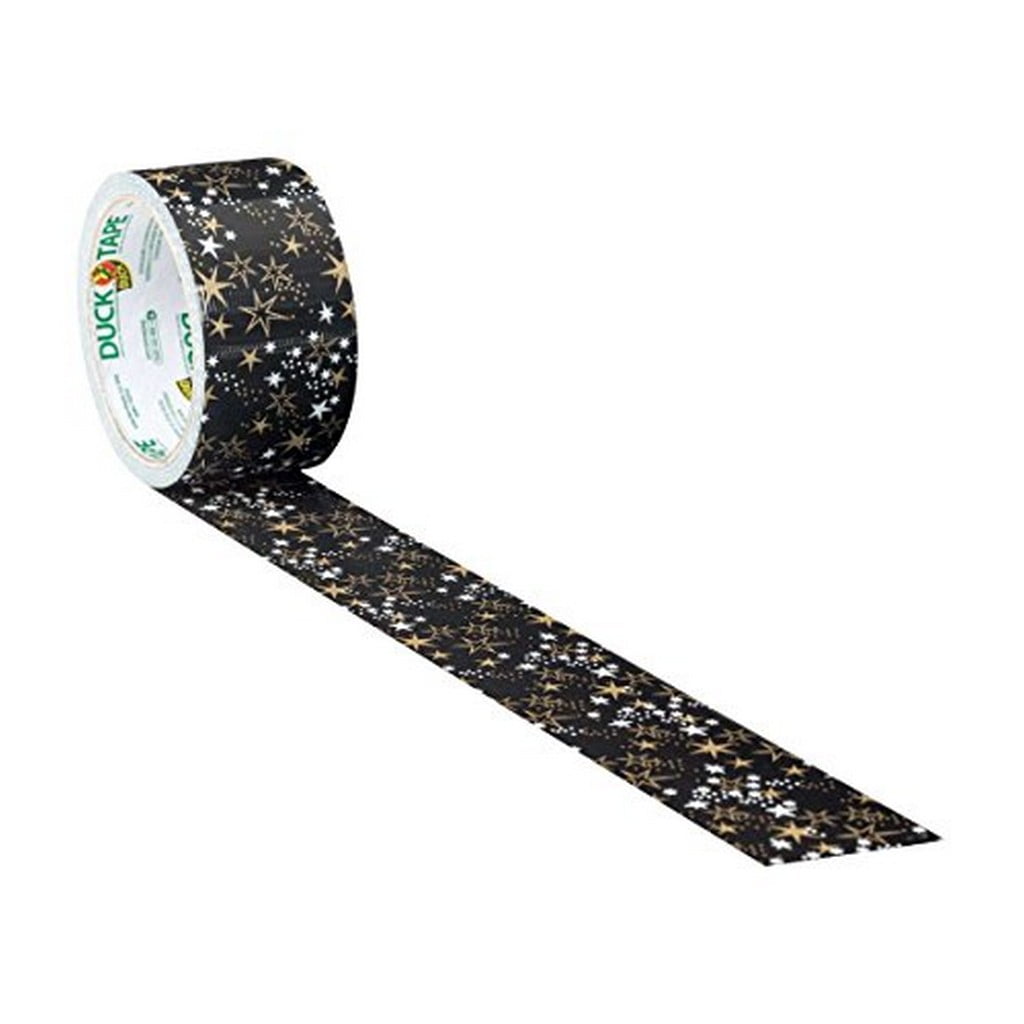 Metallic Gold Stars Duck Brand Duct Tape 1.88 Inches X 10 Yard Roll