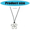thumbnail image 5 of MANNYA Comfortable Hollow Flower Chokers Necklace Adjustable Black Cord for Women Jewelry Gifts Ideas, 5 of 9