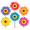 6PCS, variant on 6PCS Sunflower Wind Spinners with Stakes 14" W x 19" H Wind Spinners Lawn Pinwheel Sunflower Windmill Outdoor Multicolor Pinwheels for Yard Decoration