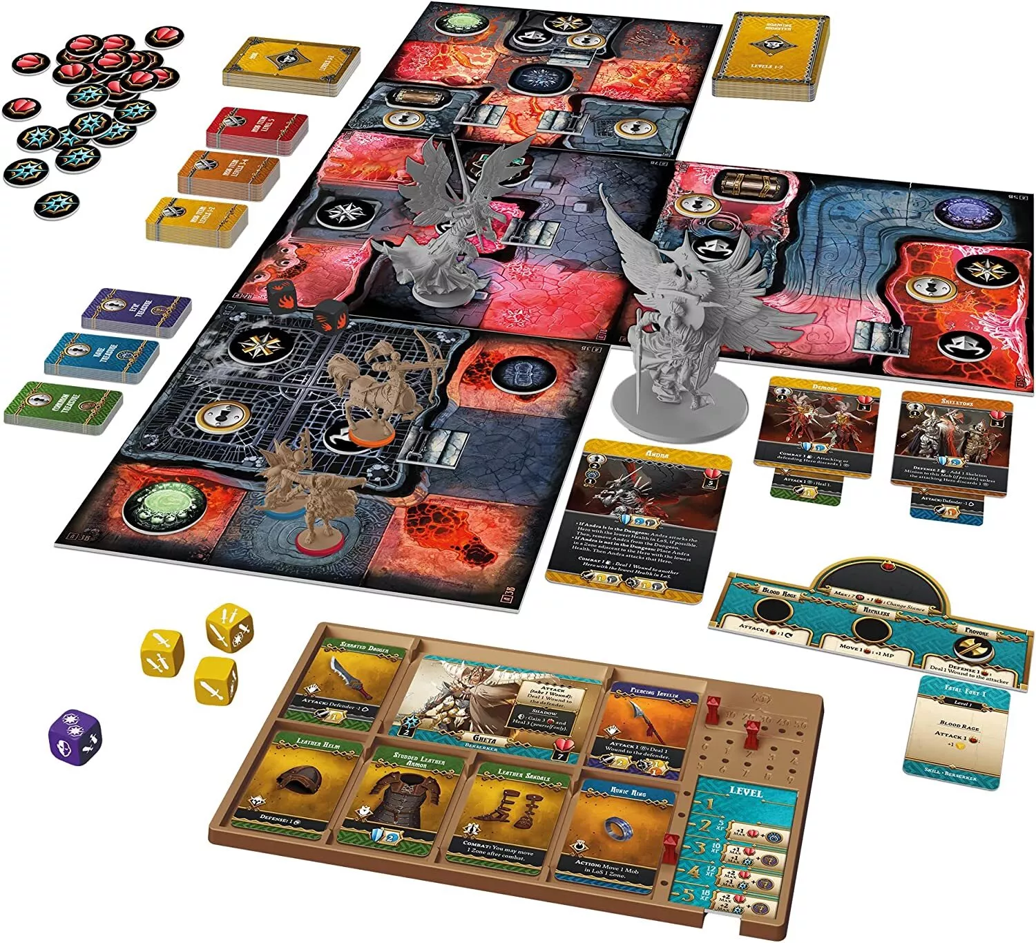 Massive Darkness 2: Hellscape Cooperative Board Game for Ages 14 and up,, from Asmodee