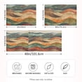 thumbnail image 2 of Yayeee Pillowcase King Size Set of 2 Satin Wrinkle Resistant Envelope Pillow Case, Abstract Wavy Landscape, 2 of 8