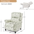 thumbnail image 2 of DREAMSIDEA Pushback Recliner Chair Wingback Chair Sets of 2 Home Theater Single Sofa for Living Room, Green, 2 of 6