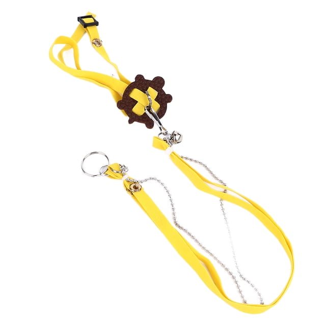 Adjustable Tortoise Harness Strap, Safety Control Lizard Leash for Training Walking with Soft PU Leather