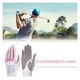 thumbnail image 6 of 1 Pair Golf Gloves Women Anti-slip Microfiber Cloth Mitten Elastic Glove ,Flexible and Comfortable, 6 of 7