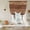 Brown, variant on Brown Western Tie Up Curtains for Windows, Adjustable Balloon Window Shades, Vintage Farmhouse Wood Barn Door Kitchen Window Treatments Adjustable Roll Up Curtain for Basement/Nursery 52"x45"