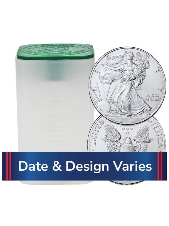 Roll of 20 - $1 1-oz American Silver Eagle Random Year BU