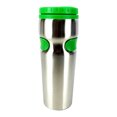 thumbnail image 2 of Sweda 16oz Portable Stainless Steel Travel Mug with Lid, Hot/Cold, Green Grip, 2 of 8
