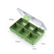 thumbnail image 3 of Caja de anzuelos para señuelos con varias ranuras, contenedor de almacenamiento para aparejos de pesca (6 celdas), 3 of 8
