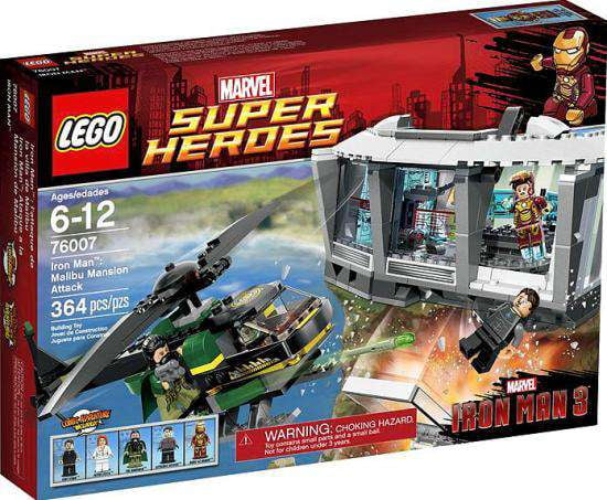 Pre-Owned LEGO® Marvel Super Heroes® Iron Man Malibu Mansion Attack w/ Minifigures | 76007