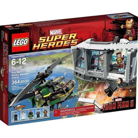 Pre-Owned LEGO® Marvel Super Heroes® Iron Man Malibu Mansion Attack w/ Minifigures | 76007