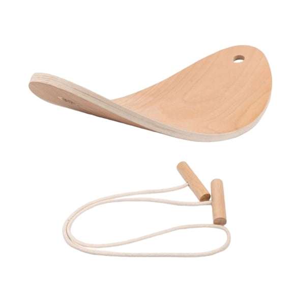 Wooden Balance Board Workout Rocker Board Kids Balancing Board Children Toy Yoga Training for Fitness Outdoor Home Holiday Gift