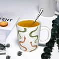 thumbnail image 5 of Yiaed Hand Drawn Snake Print Ceramics Coffee,Large Handle Design,Extra Large Tea and Coffee Cup for Office and Home Mugs, 5 of 6