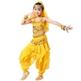 thumbnail image 2 of TIANZEN Girls Belly Dance Outfit Kids Dance Ethnic Performance Dress Girl Outfits Size 6x, 2 of 5