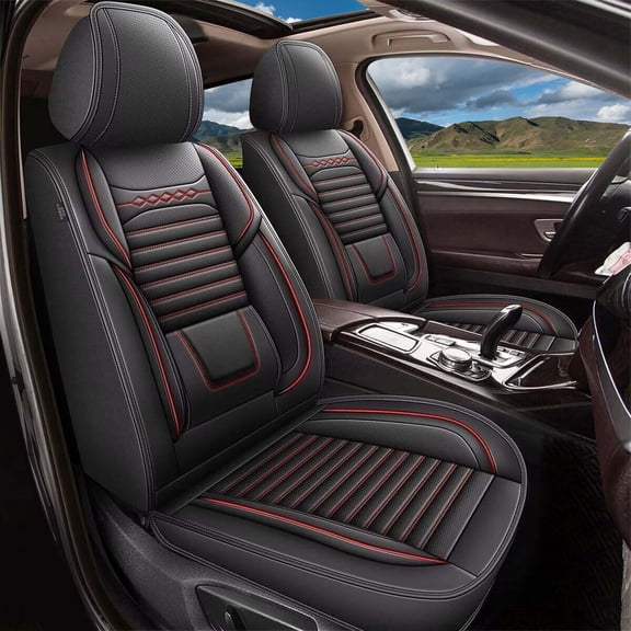 LAONNVIR Seat Covers for Truck 2007-2025 Chevy Silverado GMC Sierra Pickup 1500 2500HD 3500HD Trail Boss Z71 Crew Double Extended Cab Waterproof Leather Protectors