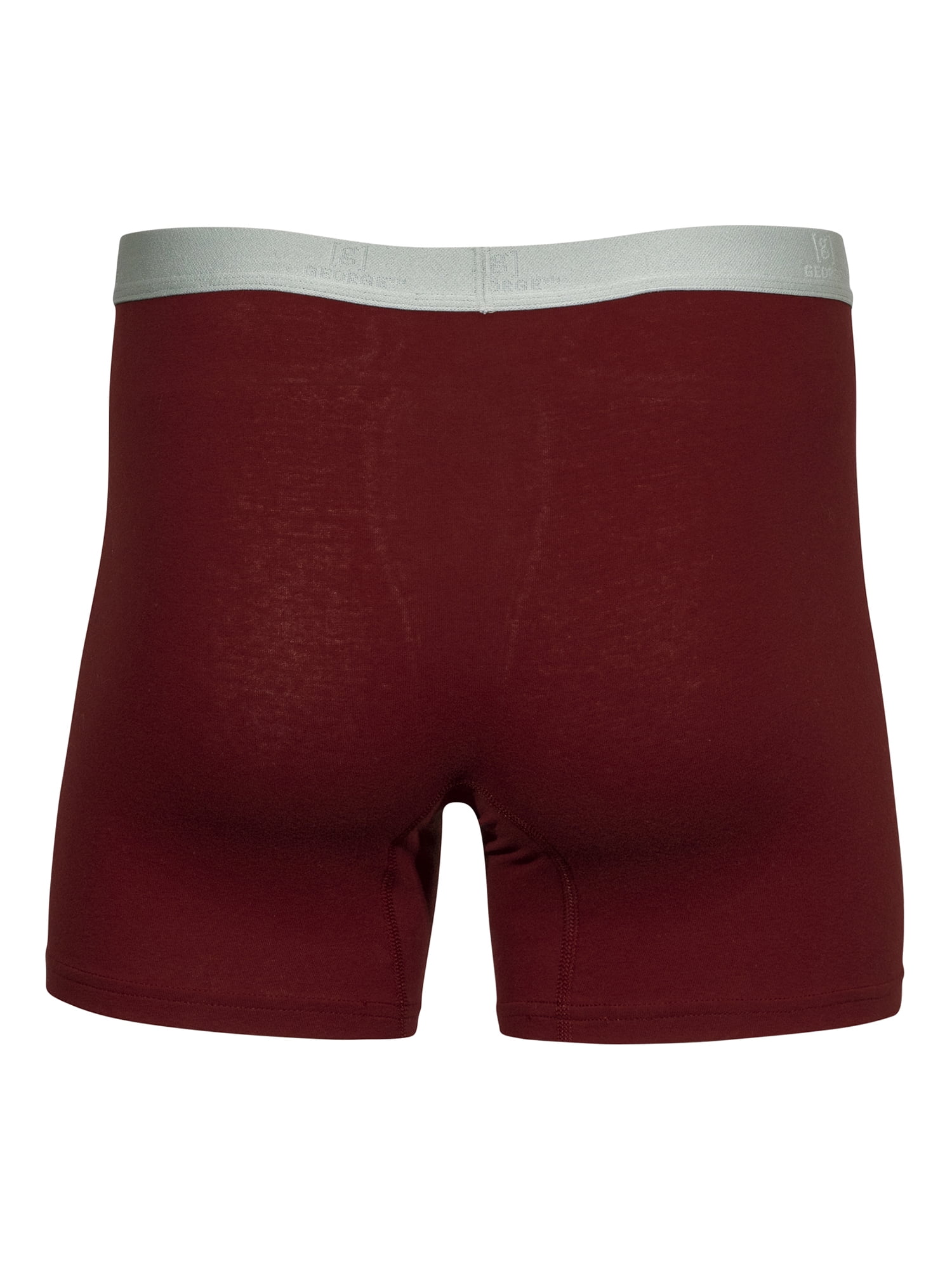 George Men's Cotton Stretch Regular Leg Boxer Briefs, 6-Pack
