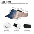 thumbnail image 3 of Yiaed Cloud Wolf Print Sport Sun Visor Hats Adjustable Empty Top Baseball Cap Cotton Ball Caps for Women and Men, 3 of 5