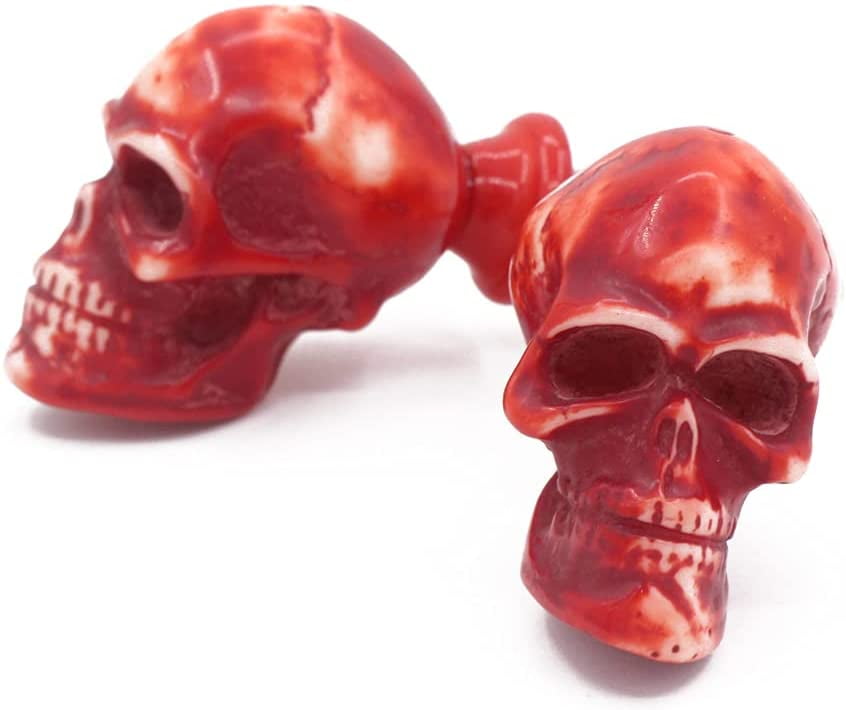 Skull Decorative Resin Dresser Knob for Furniture Chest of Drawers SET OF 12 
