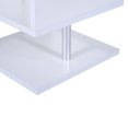 thumbnail image 6 of HomCom 20" Modern Designer S-Shaped Multi Level Accent End Table Shelf - White, 6 of 7
